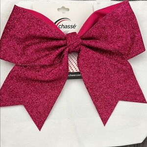 Chassé Pink Glitter Hair Bow